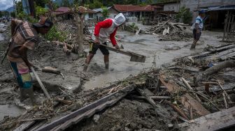 Banjir Lumpur Hantam Satu Desa di Kabupaten Sigi