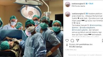 4 Fakta Kelahiran Putra Pertama Zaskia Sungkar, Langsung Punya Instagram!