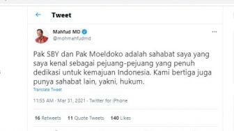 Akui Bersahabat dengan SBY dan Moeldoko, Mahfud: Saya Kenal sebagai Pejuang