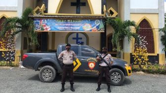 Polres Mesuji Perketat Penjagaan Gereja Jelang Paskah