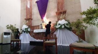 Pandemi Penjagaan Ketat, Gereja Santo Antonius Kotabaru Siap Ibadah Paskah