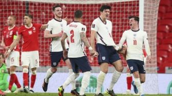 Inggris vs Polandia, Gol Harry Maguire Menangkan The Three Lions