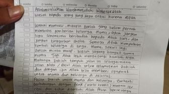 Lengkap! Isi Surat Wasiat Zakiah Aini, Teroris Perempuan Berjilbab Biru