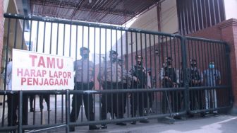 Perketat Pengamanan Markas, Polres Mojokerto Kota Gelar Sispam Mako