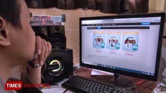 SMPN di Kaki Gunung Gelar Pemilihan OSIS Secara Online