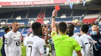 Diwarnai Kartu Merah Neymar, PSG Kalah di Tangan Lille