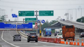 Pengguna Tol Layang Japek arah Jakarta Tidak Terdampak Penutupan Jalan
