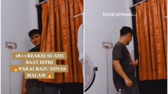 Viral Istri Pakai Baju 'Dinas Malam', Ekspresi Suami Bikin Jomblo Meringis