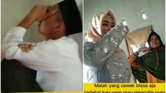 Kenal Sebulan di Facebook, Pengantin Pria ini Nangis Sesenggukan Saat Akad