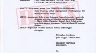 Beredar Keppres Kedaruratan Keuangan Negara, Ini Kata Pemerintah