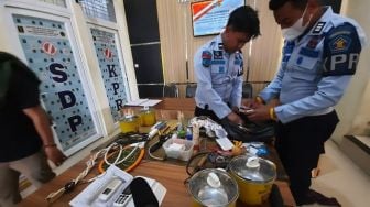 Cegah Narkoba Masuk, Rutan Bandar Lampung Perketat Pemeriksaaan Makanan untuk Napi