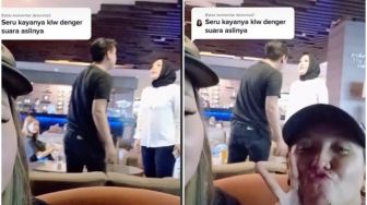 Seru! Pergoki Selingkuh, Istri Labrak Suami di Tempat Umum