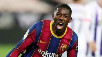 Gol Telat Dembele Bawa Barcelona Tempel Ketat Atletico Madrid