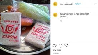 Tempe Bermerek Konoha Ini Bikin Salfok, Disebut Makanan Para Ninja