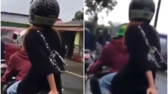 Pacaran Pakai Motor Sport, Cewek ini Malah Jadi Sepatbor Motor
