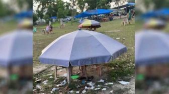 Viral Tenda Ceper di Stadion Utama Riau, Diduga Dipakai buat Mesum