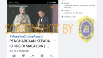 CEK FAKTA: HRS Dihina-hina di Tanah Air, di Malaysia Dapat Penghargaan?