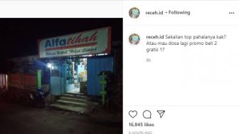 Nama Warung Ini Nyentrik, Netizen Tanya Apa Bisa Diskon Dosa