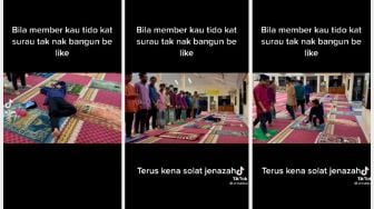 Tidur di Masjid, Cowok Ini Kena Prank Salat Jenazah