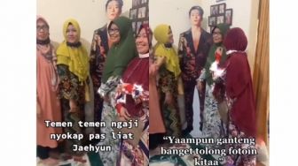 Viral Emak-Emak Pengajian Menggila Ketemu 'Jaehyun NCT', Rebutan Minta Foto