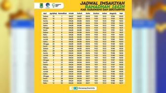 Jadwal Imsakiyah Karawang Rabu 14 April 2021