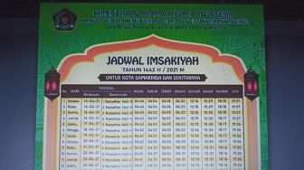 Jadwal imsakiyah Samarinda Rabu 14 April 2021