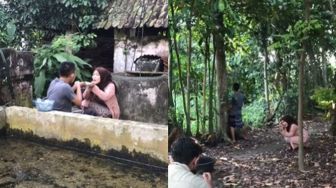 Antimainstream! Konsep Prewedding Unik di Sumur, Foto Pertama Bikin Salfok