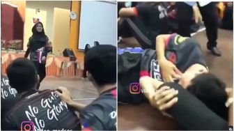 Kocak! Lihat Teman Latihan Catwalk, Pemuda ini Terpesona Sampai Jantungan