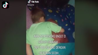 Viral Bocah Nangis Pas Tarawih Gegara Ibu-ibu, Publik Berdebat Siapa Salah