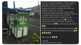 Pembeli Curi Sepeda Motor Penjual Es Kelapa, Ngaku Borong buat Bukber