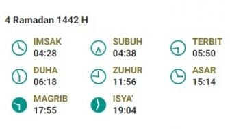 Jadwal Imsakiyah Jakarta Hari Ini 16 April 2021