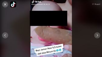 Viral Bayi 5 Bulan Disuapi Es Lilin, Ibu: Mau Minum Es Sampai Nagis-nangis