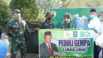 Anggota Komisi I DPR Salurkan Sembako ke Korban Gempa Bumi Jatim