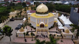 Masjid di Kota Kendari Ini Mirip Masjid Al Aqsa Palestina