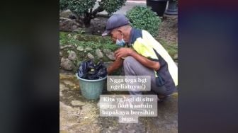 Sedih! Jual Es Buah Keliling, Dagangan Bapak Ini Tumpah Sebelum Dijajakan