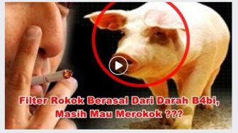 CEK FAKTA: Benarkah Filter Rokok Mengandung Darah Babi?