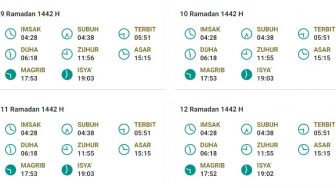 Jadwal Imsakiyah Kota Tangerang Hari Ini 22 April 2021