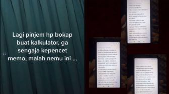 Temukan Pesan di Memo HP Sang Ayah, Isinya Auto Bikin Mewek