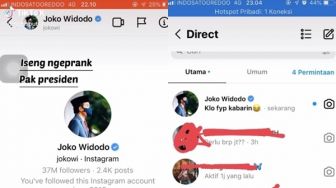 Viral Pengguna TikTok DM Instagram Jokowi, Kirim Pesan yang Bikin Melongo