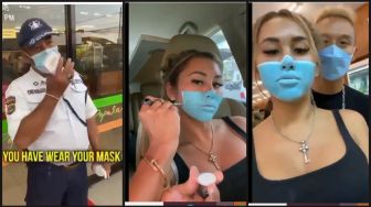 Dikecam! Tipu Satpam Mal, Bule di Bali Ini Lukis Masker di Wajah