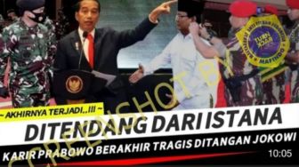 CEK FAKTA: Prabowo Ditendang dari Istana, Karirnya Tragis di Tangan Jokowi?