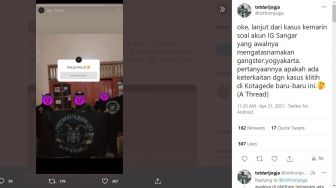 Akun IG Gangster Jogja Resahkan Publik, Berhubungan dengan Klitih Kotagede?