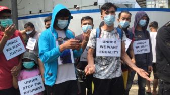 Demo Mau Temui Jokowi, Pengungsi Asing UNHCR: Kami Mau Keluar dari RI Tapi Dicegah