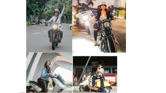 Spesial Hari Kartini, 7 Lady Biker Ini Berani Tampil Kece di Atas Motor