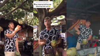 Viral Ruri Repvblik Banting Setir Jualan Es Kelapa, 'Yang Penting Halal'