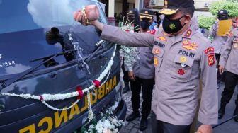 Polda Sumsel Siapkan Empat Mobil Vaksinasi COVID 19 Datangi Lansia