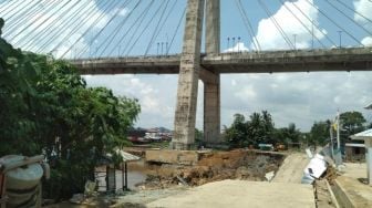 Jembatan Mahkota II Samarinda Ditutup Total Sampai Waktu Belum Ditentukan