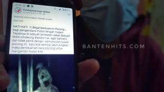 Begal ‘Pocong’ Gentayangan di Jalan Raya Pandeglang – Labuan, Polisi: Hoaks