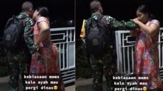 Viral Video Tentara Pamit Dinas ke Anak Istri, Sedihnya Sampai Sini