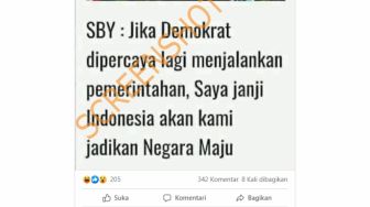 CEK FAKTA: SBY Janji Jadikan Indonesia Negara Maju Jika Masuk Pemerintahan?